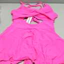 AI'MAGE Women's One Piece Swimdress V Neck Tie Back Skirt Swimsuit Push Up Tummy Control Bathing Suits XL