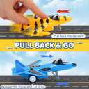 JOYIN 16 Pcs Pull Back Airplane Toys, Boys Plane Playset, Aircraft Incl Helicopter, Fighter, Bomber, Gifts for Toddler Kids 3+ Years Old, Easter Basket, Treasure Box Toys for Classroom