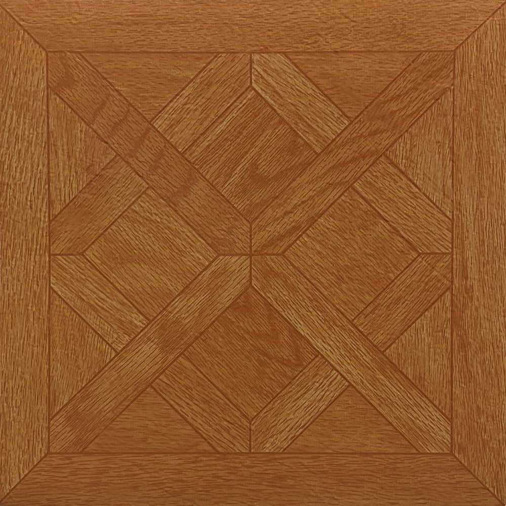 Tivoli Self Adhesive Vinyl Floor Tiles, 45 Tiles - 12" x 12", Classic Paquet Oak - Peel & Stick, DIY Flooring for Kitchen, Dining Room, Bedrooms, Basements & Bathrooms by Achim Home Decor