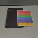 LuBudingJoy Blank Recipe Book to Write in Your Own Recipes. Sprial Hardcover Blank Cookbook, Recipe Journal Hold 130 Recipes(Black) (7''x10'')