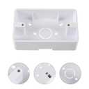 Totority Wall Socket Junction Box 5 Pcs ABS, White, 4.72 X 2.87 X 1.37 Inch, External Installation, Home Decor Electrical Outlet Box for Household Use