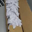 5 ft. Unlit Slim Pencil Artificial Christmas Tree with Metal Stand White