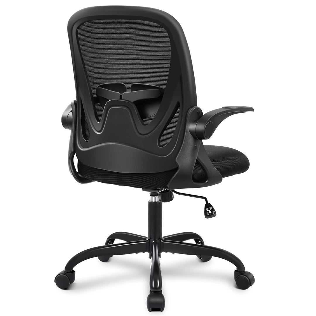 Amazon.com: Primy Office Chair Ergonomic Desk Chair with Flip up Armrests Swivel Breathable Desk Mesh Computer Chair with Adjustable Lumbar Support ...