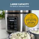 West Bend Rice & Grain Multi Cooker Programmable with 9 Preset Functions, Features Delay Start and Keep Warm Functions and Steam Basket, 20 Cups Cooked (10 cups uncooked), Stainless Steel