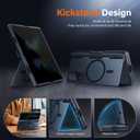 MOBOSI for Z Fold 6 Case with Privacy Screen Protector [Compatible with Magsafe], [Built-in Kickstand&Full Body Hinge Protection] Shockproof Phone Cover, Black | Upgraded, Built-in Kickstand, Screen Protector, Hinge Protection, Shockproof