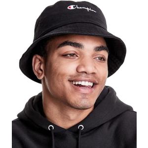 Champion Men's Garment Washed Dome Reversible Bucket Hat (Large-X-Large, Black/Green) Champion Men's Garment Washed Dome Reversible Bucket Hat (Large-X-Large, Black/Green)