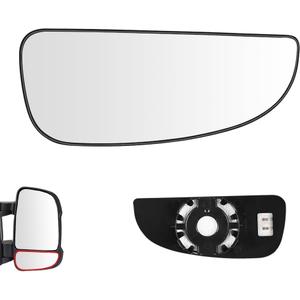 Senzeal Passenger Right Side Heated Lower Mirror Glass Replacement for Ram Promaster 1500 2500 3500 2014 2015 2016 2017 2018 2019 2020 2021 Replace 68413479AA (Right Side)