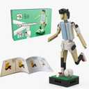 Argentine National Team Soccer Player Building Blocks, 7.8Inch Action Figure Model Toy 2022 World Cup Collection Model Figure(186Pcs)
