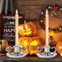 Vintage Candlestick Silver Candle Holder Taper Candle Sticks Holder Decor Table Centerpiece Wedding Festive Christmas Mantel Decoration Or Home Decor