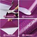 Amiya Purple Glossy Contact Paper Shiny Peel and Stick Wallpaper Self-Adhesive for Countertops, Furniture, Cabinets, Waterproof, Removable, Easy to Apply, Decorative Vinyl Wrap15.7X196