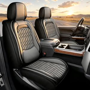 Chevy Silverado Seat Covers 2007-2026 1500 2500HD 3500HD Sierra 5 Full Gray