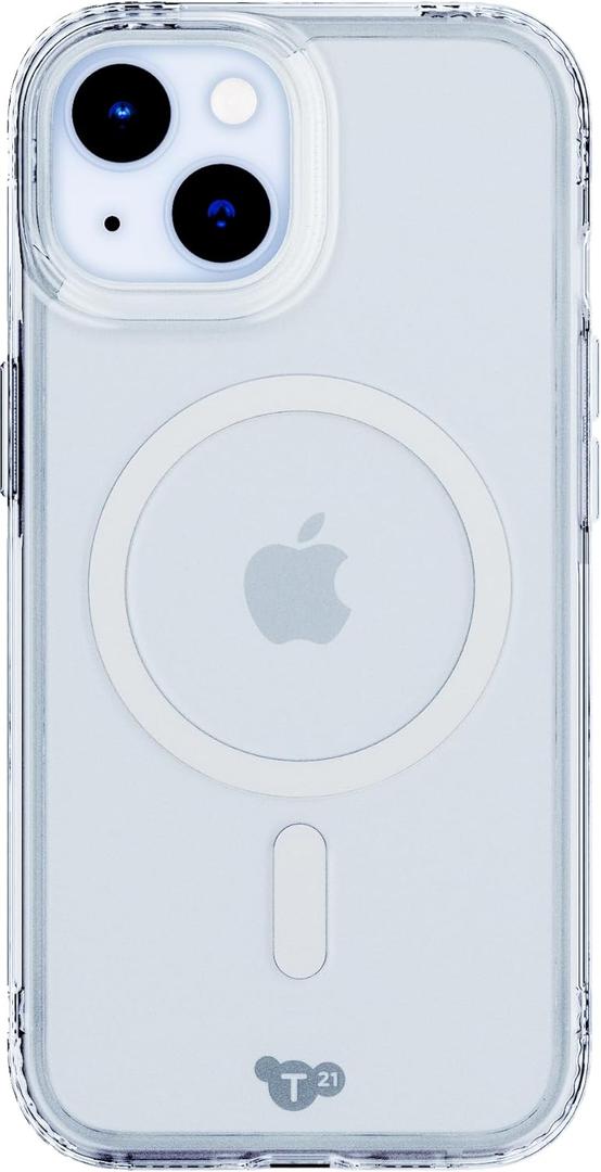 Tech 21 Evo Clear case for iPhone 16e / 15 - Compatible with MagSafe - Impact Protection Case - Clear