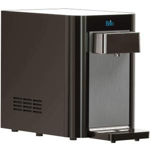 Brio Self-Cleaning Countertop Bottleless Water Cooler Dispenser - with 2-Stage Water Filter and Installation Kit, Tri Temp Dispense, UV Cleaning - Black