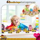 Valentines Day Gifts for Kids Classroom, 24 Pack Valentines Gfit Cards with Construction Vehicles Toys for Kids Ages 3-12 School, Funny Valentine Exchange Gift for Boys Girls Toddler Party Favors