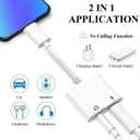 [Apple MFi Certified] 3-Pack Lightning to 3.5mm Headphone Jack Adapter,2 in 1 Headphone Adapter Aux Audio and Charger Adapter Dongle Cable Splitter Compatible for iPhone 14 13 12 11 X XS 8 7 iPad iPod