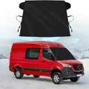 Windshield Cover for Ice and Snow Fit 2007-2024 2025 2026 Mercedes-Benz Sprinter Waterproof Windshield Frost Cover for Vans, for Sprinter All Weather Protection Heavy-Duty Snow Shield Dust Protector