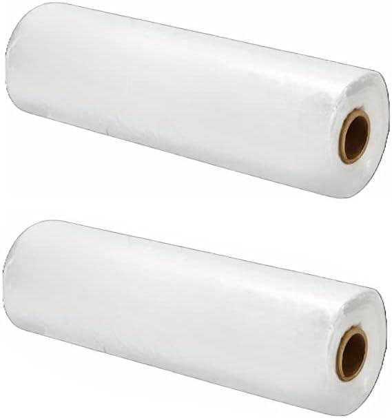 [6 Rolls] Food Storage Bags, 64 in Length Clear Plastic Produce Bags on a Roll for Fruits, Vegetable, Bread, Grocery Bags 