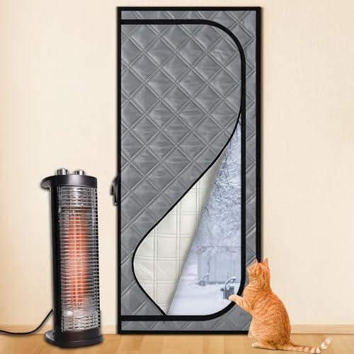 Amazon.com: HunnmingRe Thermal Screen Door Cover Zipper Closure Fit 32''x 80'' for Cat Dog Winter Insulated Screen Door Curtain Barrier Indoor, Weatherproof, Soundproof, Keep Cold Air Out(Side U Shape) : Tools & Home Improvement
