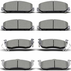D1041 D1509 8pcs Front Rear Ceramic Brake Pads Sets Fit For 2007-2010 For Infiniti QX56,2007-2015 For Nissan Armada,2008-2015 For Nissan Titan