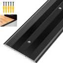 Raytano 36"L 5"W 0.25"H Extra-Sturdy Aluminum Door Threshold Strip,Thicken Floor Transition Strip for Commercial and High Traffic Places, Size 36in5in0.25in (Black)