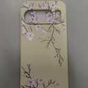 for Pixel 10 Pro Case, Flower Design Slim Soft Anti Slip and Anti Scratch Silicone Phone Cover for Pixel 10 Pro 6.3 inch, Plum White