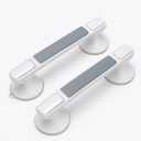 2 Pack Grab Bars for Bathtubs and Showers, Suction Grab Bar, Heavy Duty Shower Handle Removable Bath Handrails for Seniors and Elderly, Bathroom Safet