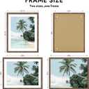 Hongkee 22x28 Frame, Rustic Brown Wood Style - Display Posters 18 x 24 with Mat or 22x28 without Mat, Wall Mounting Horizontal and Vertical, 1 Pack