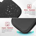 2 x Old Canal Carrying Case for Switch 2, Switch 2 Travel Case with 10 Game Card Slots, Protective Hard Shell Carry Storage Cases for Switch 2 with Screen Protector, Thumb Grips