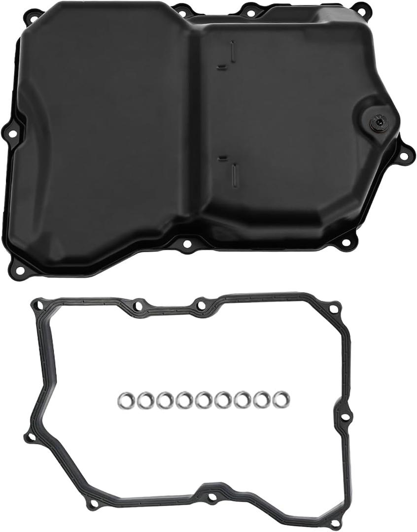 09P-321-361 09P321361 Oil Pan with Gasket Fits for VW Tiguan Atlas Atlas Cross Sport Arteon & Audi Q3 2018–2024 1.4L 2.0L 3.6L, Aluminum Transmission Oil Sump