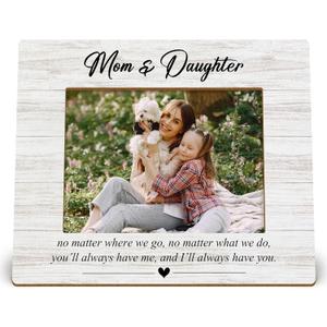Mom and Daughter Picture Frames, Christmas Mothers Day Moms and Daughters Gift, Long Distance First Time Mom Gifts, Moms and Me Picture Photo Frame for 5x7 Photo