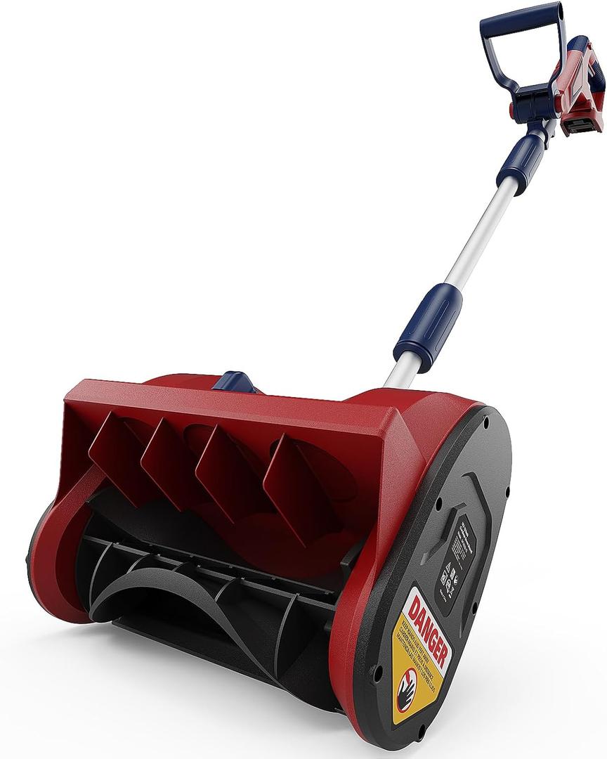 Mellif Cordless Snow Shovel, 12-Inch Brushless Snow Blower Compatible with Milwaukee 18v Battery (Tool ONLY), Lightweight with Adjustable Chute, Weather-Resistant