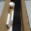 Ruedamann 0.8" Rise PVC Threshold Ramp for Doorways, 1700 lbs Load Capacity, Odor-Free & Cuttable Door Threshold Ramp for Wheelchair, Scooter, Stroller, Curb, and Tile, Indoor & Outdoor Use, Black (3/4")