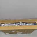 Patio Small Side Table Waterproof Round Metal Steel Weather Resistant Portable Outdoor and Indoor End Table for Garden Balcony Yard, Black