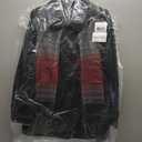 London Fog Women's Classic-Style Wool Button Coat with Coordinating Scarf (Charcoal, M)