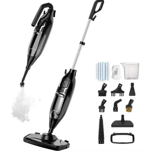 Steam Mop Cleaner - 12-in-1 MultiPurpose Detachable Handheld Steam Cleaner for Hardwood, Tile, Carpet Cleaning, Laminate Floors, 20 OZ Water Tank, 23FT Power Cord, Washable Microfiber Pads
