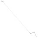Pickmesh Exterior Roller Shade Universal Crank Wand Replacement Metal Crank Wand Telescoping Skylight Pole with Hook for Exterior Sun Shades Outdoor Indoor Roller up Blinds(Beige)