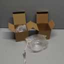 2Pcs Refillable Liquid Petite Glass Oil lamp, Sturdy Borosillicate Glass Oil Candle, Unique Internal Thread Appearance for Fine Dining & Restaurants or Home