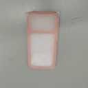 JETech Wavy Case for iPhone 17 Pro 6.3-Inch, Cute Wave Frame Curly Shape Shockproof Phone Cover for Women and Girls, Clear Hard PC Back (Orange)