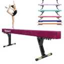 FBSPORT 8ft Adjustable Balance Beam: High and Low Floor Beam Gymnastics Equipment for Kids/Adults,Gymnastics Beam for Training,Practice, Physical Therapy and Professional Home Training with Legs