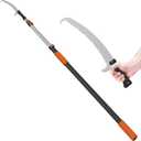 LAANPOLE 26FT Pole Saw, Telescoping Tree Trimmer with 5-20FT Extension Pole, Manual Branches Pruner for Backyard