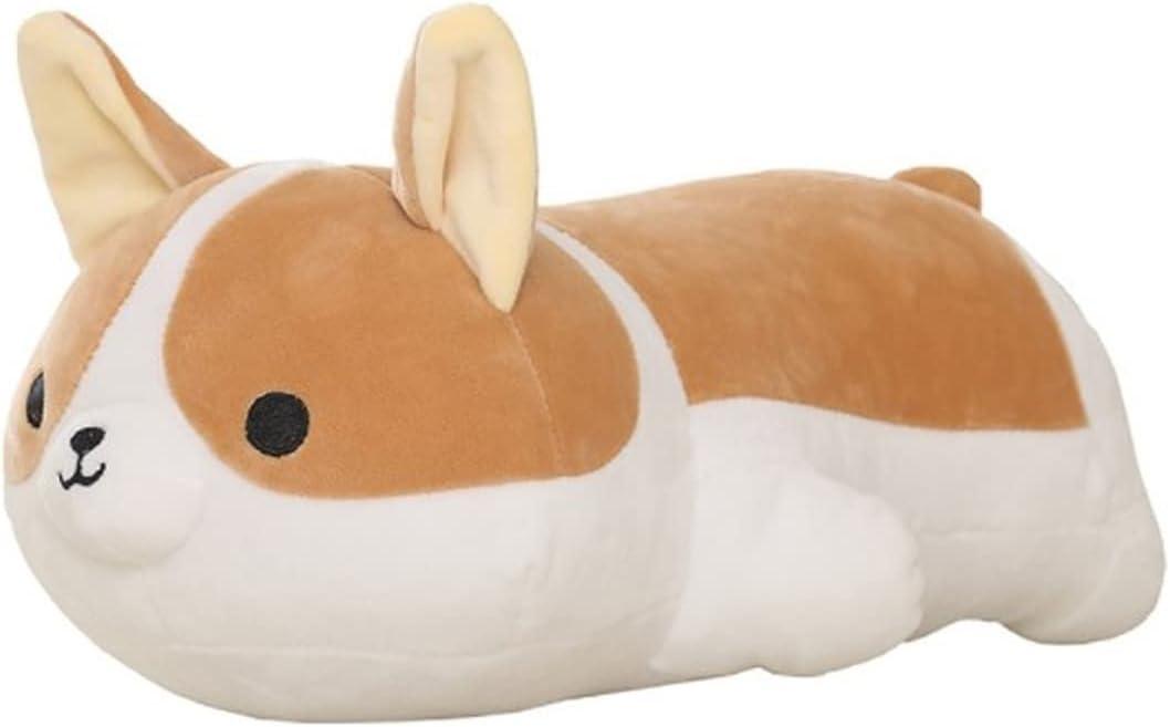 zhidiloveyou Corgi Stuffed Animal Shiba Inu Dog Kawaii Plush Toy Soft Hug Pillow, 15.75 inch