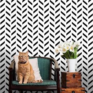 Qianglive Herringbone Wallpaper 17,3*480