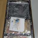 LEMIKKLE 2-Tier Wood Bathroom Counter Organizer with Basket,Waterproof Vanity Perfume Skincare Storage for Bathroom, Kitchen, Dresser (Light Brown)