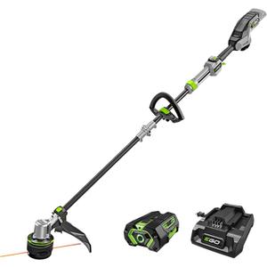 EGO POWER+ String Trimmer, Battery Powered, 16" Trimmer for Weeds and Grass with POWERLOAD, LINE IQ, Telescopic Carbon Fiber Shaft, Includes 56V 4.0Ah Battery and Charger - ST1623T