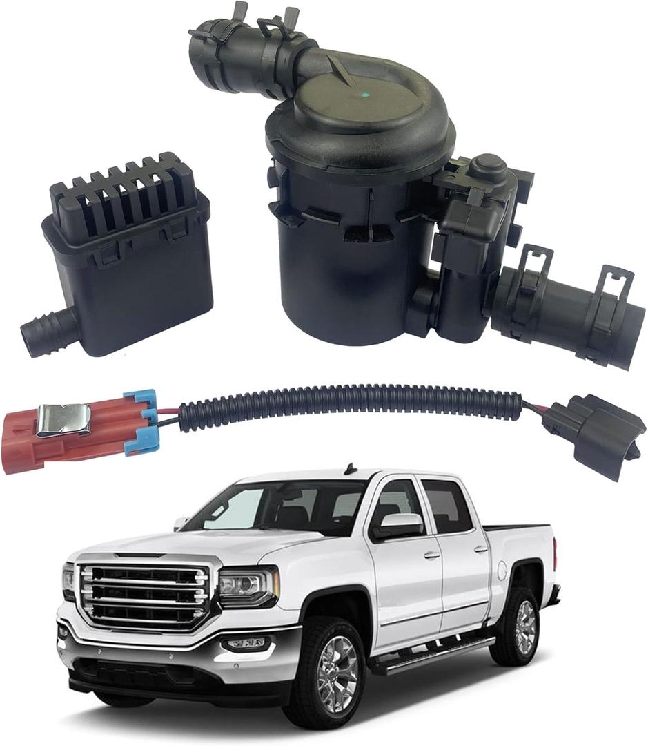 YzusGomumu Car Vapor Canister Vent Solenoid Compatible with Chevrolet Silverado 1500 2500 3500 HD Classic GMC Sierra Classic 2007-2019 Replaces 911-099 23103351 15114374 19257603 CVS139 CVS124 PV896