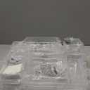 SMARTAKE 13-Piece Drawer Organizer with Non-Slip Silicone Pads, 5-Size Desk Drawer Organizer Trays Storage Tray for Makeup, Jewelries, Utensils in Bedroom Dresser, Office and Kitchen (Clear)