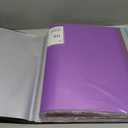 Sooez Heavy Duty Binder with Plastic Sleeves,  Display 40 Pages, Presentation Book for Artwork, Sheet Music, Document