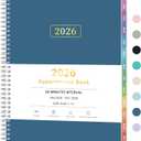 3 x 2026 Appointment Book, 30 Minutes-Hourly, Weekly  Monthly Calendar Planner 2026, Jan 2026 - Dec 2026, 8.5'' x 11'', 2026 Daily Planner with Tabs Pocket, Flexible Cover, Great for Office, Home, School (Light Blue)