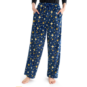 Giggling Getup Womens Pajama Pants Soft Flannel Fleece Pajama Bottoms Sleep & Lounge Pants with Pockets and Drawstring Size (M)