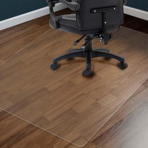 Clear Chair Mat for Hardwood Floors 36"x48" - Office Desk Chair Mat Protector Easy Glide for Rolling Chairs, Home & Computer Use